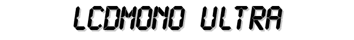 LCDMono Ultra font